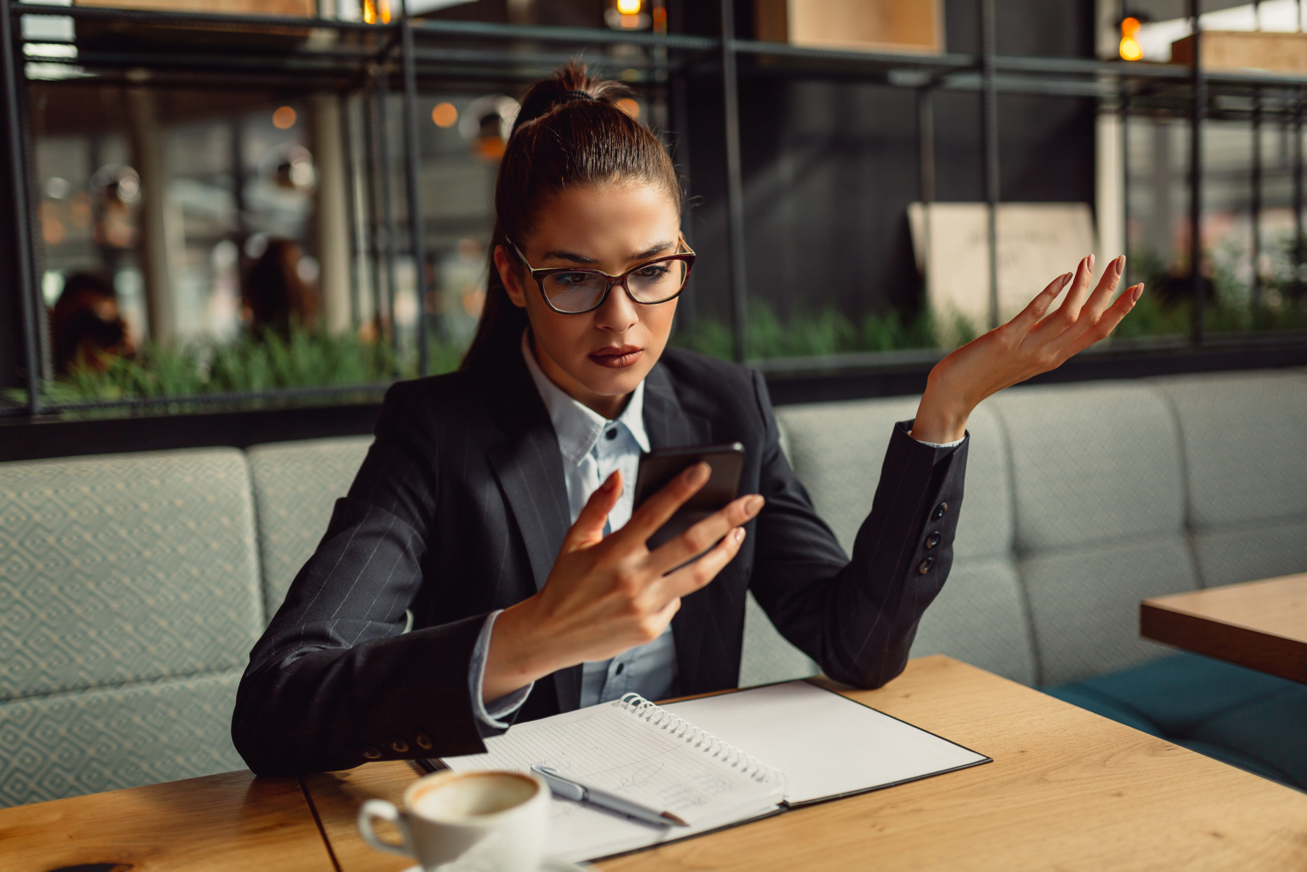 Young Businesswoman Confused