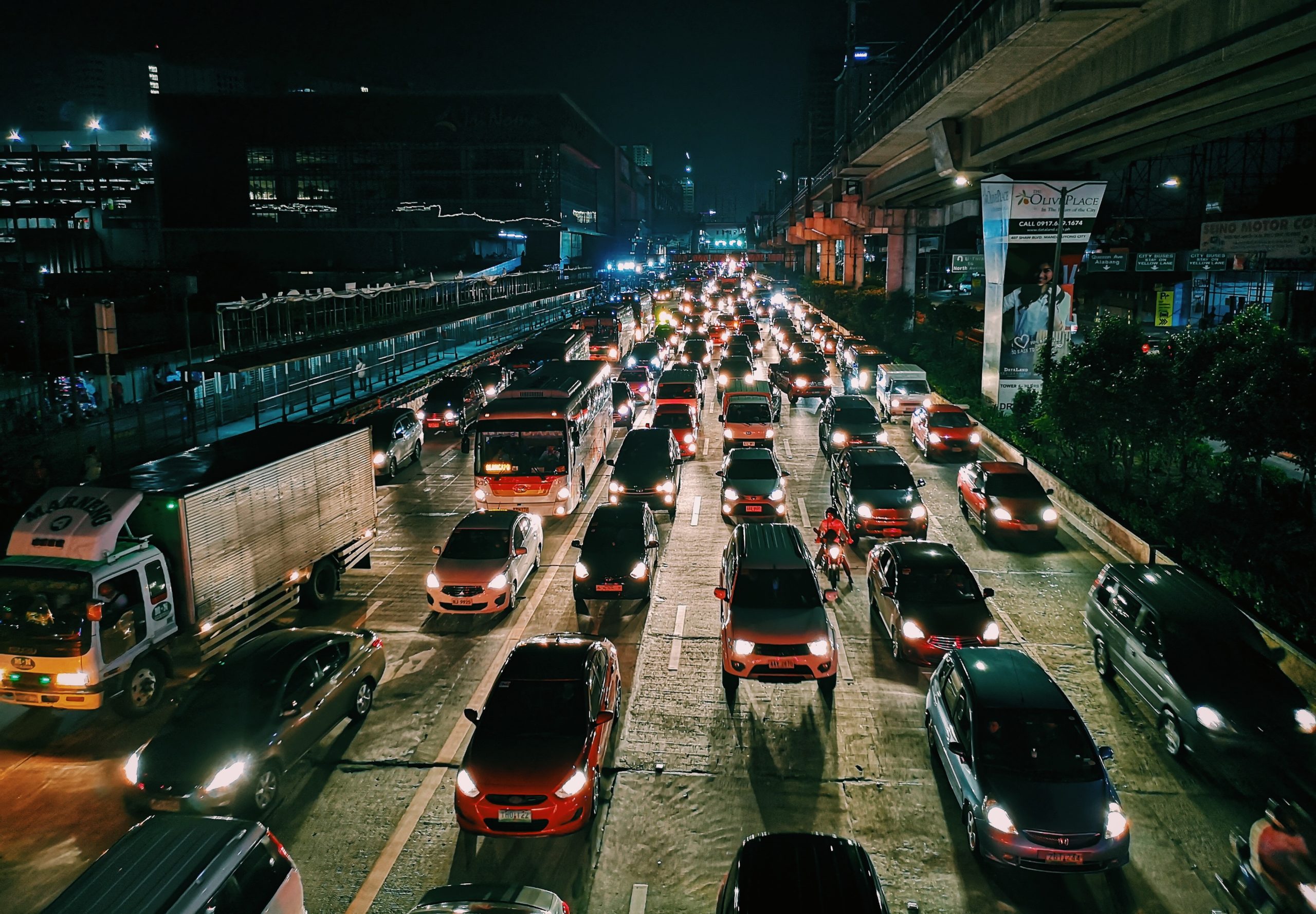 Cars In Traffic Jam