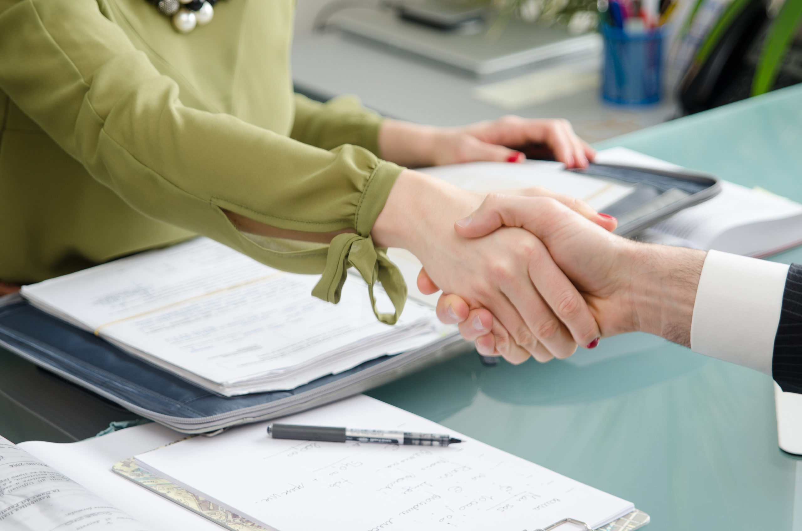 Business People Shaking Hands