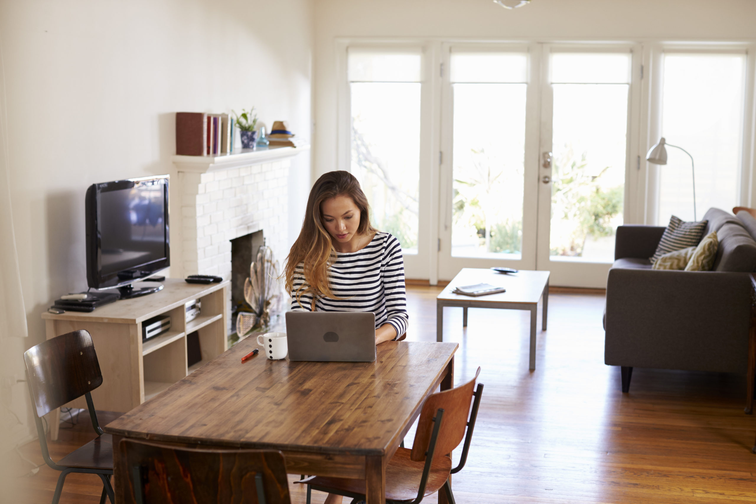 Female Working From Home