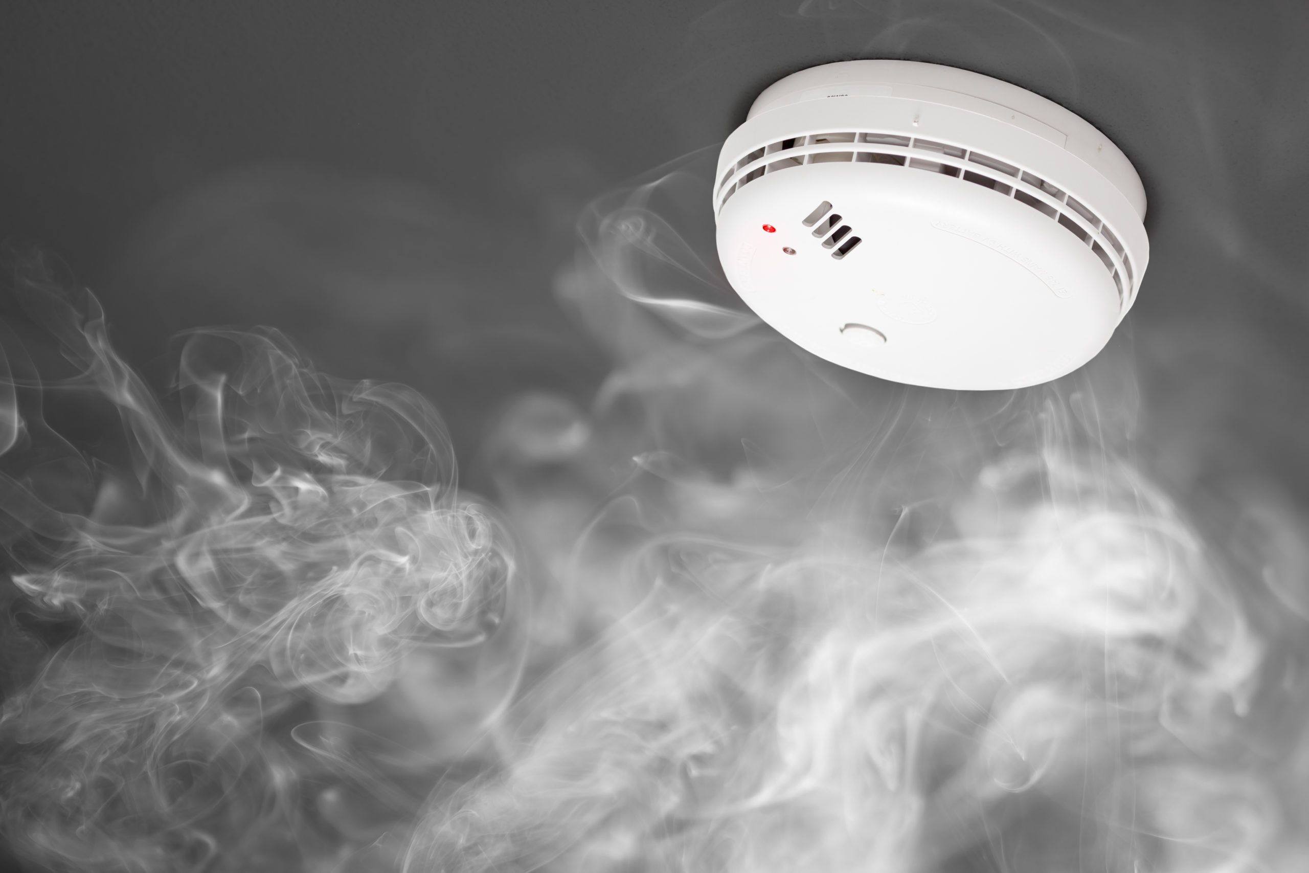 Fire Alarm System Detecting Smoke