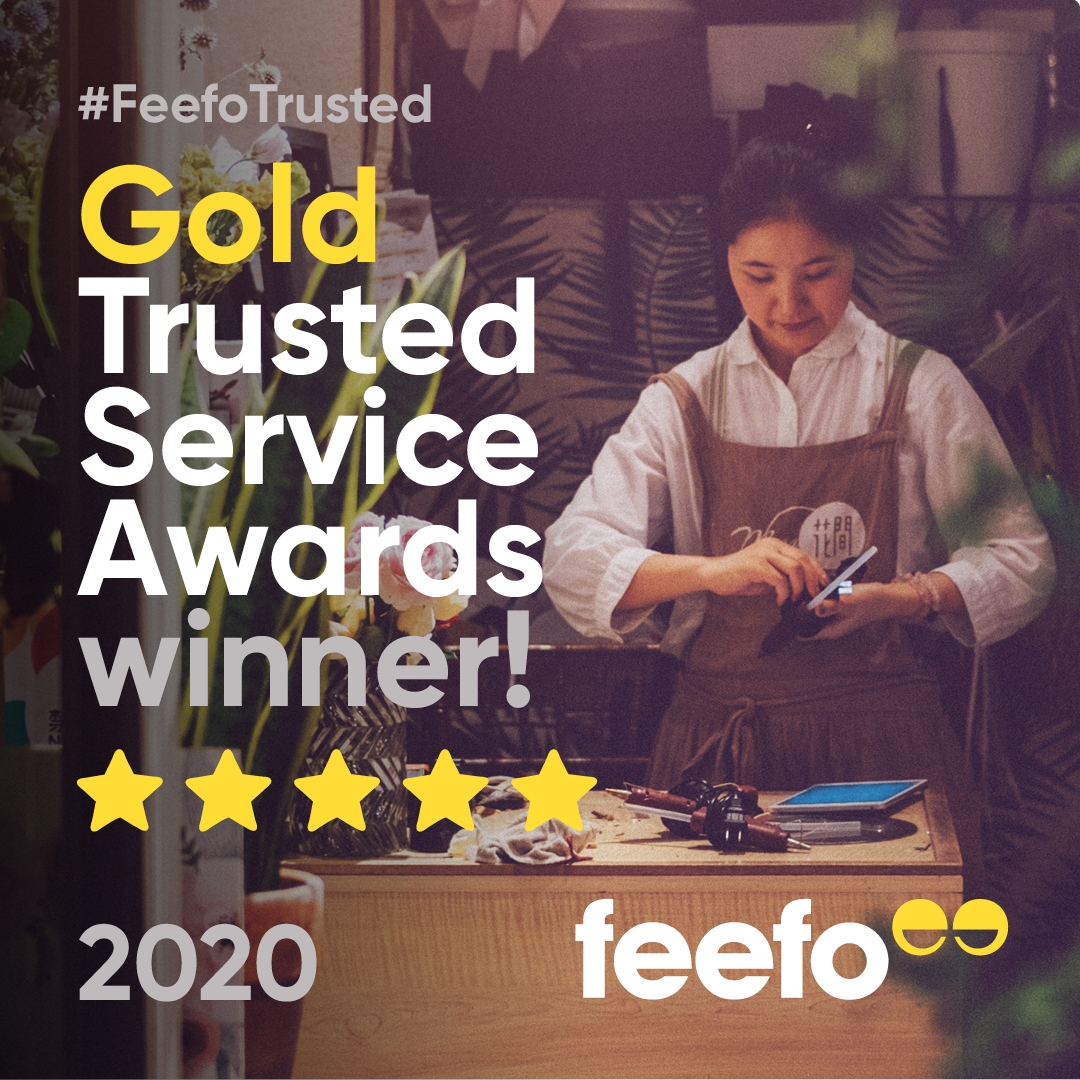 Feefo Gold Service Award 2020