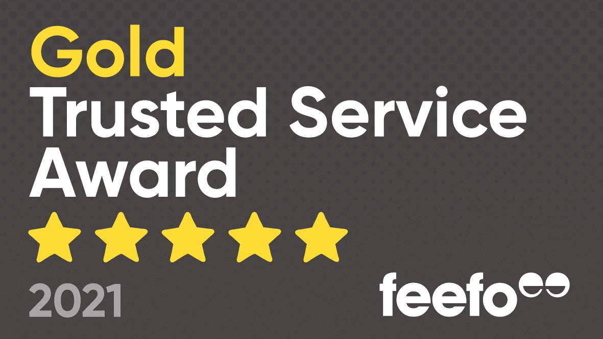 Feefo Gold Trusted Service Award 2021